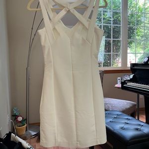 Mango white mini dress